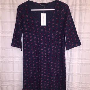 French Connection Horseshoe Short Sleeve Dress